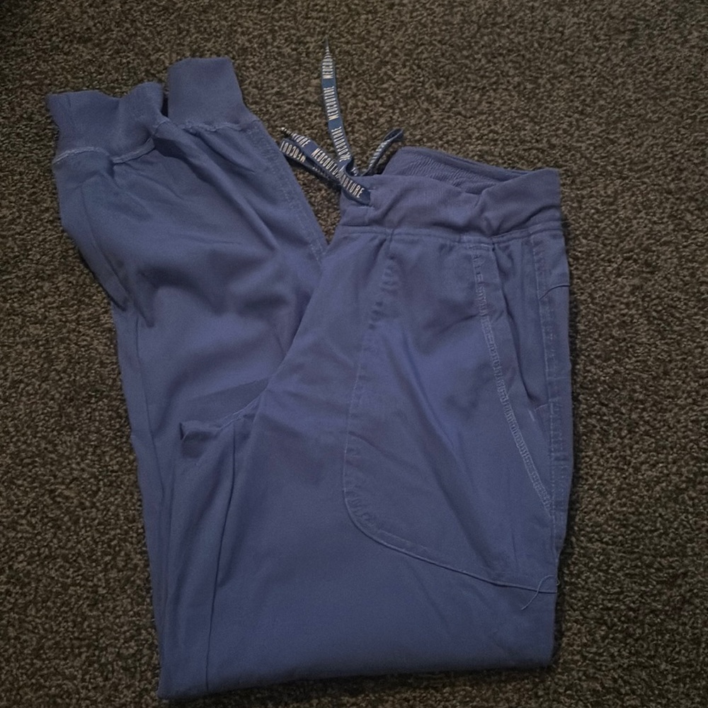 Med Couture jogger pants. Ceil blue color. Size XS
